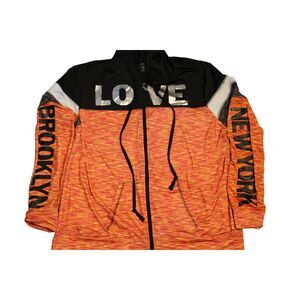 "Brooklyn" "Love" by Body Instinct Full Zip Lightweight Hoodie Women's Size 3X